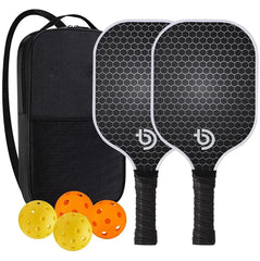Lightweight Carbon Fiber Pickleball Paddle with Anti-Slip Grip – Precision & Comfort Design