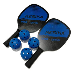 Wooden Pickleball Paddle Set with Balls