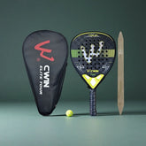 Premium 18K Carbon Fiber Padel Racket with EVA Foam – Rough Surface, Sweatproof & Durable