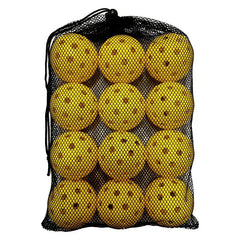 Outdoor Pickleball Balls (12 Pack) – 74mm 40 Hole Durable Training & Match Balls