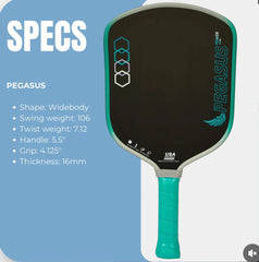 Niupipo PEGASUS Pickleball Paddle – T700 Carbon Fiber, Power Core, Enhanced Spin & Control
