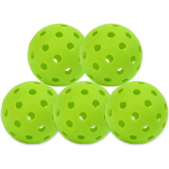 Pickleball Balls (5 Pack) – 40 Hole Durable Indoor & Outdoor Training Balls