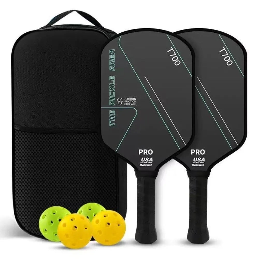 T700 Carbon Fiber Pickleball Paddle – 16mm Core, Textured Surface & Pro Grip