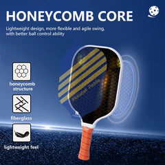 Pickleball Paddle Set, 2 x Paddles, 4 x Balls, Storage Bag.