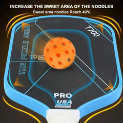 T700 Carbon Fiber Pickleball Paddle – 16mm Core, Textured Surface & Pro Grip