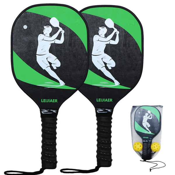 2 Player Wooden Pickleball Set with Bag