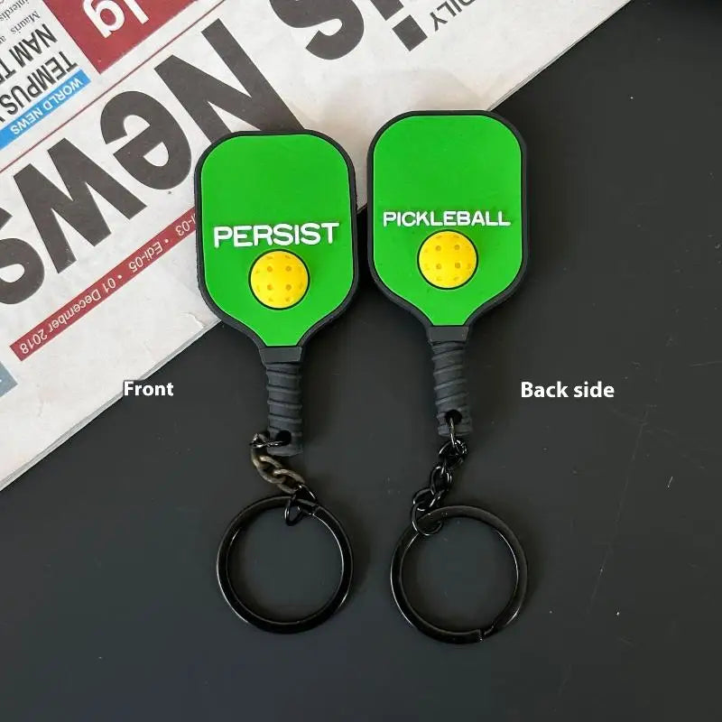 Mini Racket Keychain with Bottle Opener – Zinc Alloy Multifunctional Pendant for Everyday Use