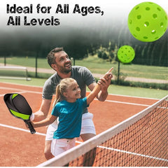Pickleball Balls (5 Pack) – 40 Hole Durable Indoor & Outdoor Training Balls