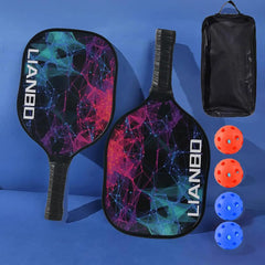 Kids Pickleball Paddle Set – Wooden Rackets with Balls for Outdoor Play