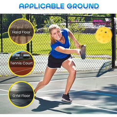 Lightweight Pickleball Paddle – Wooden Core with Anti-Slip Grip for Beginners