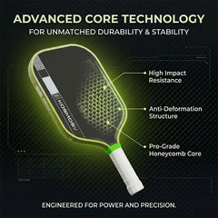 Carbon Fiber Pickleball Paddle – Lightweight Professional Racket with Textured Surface